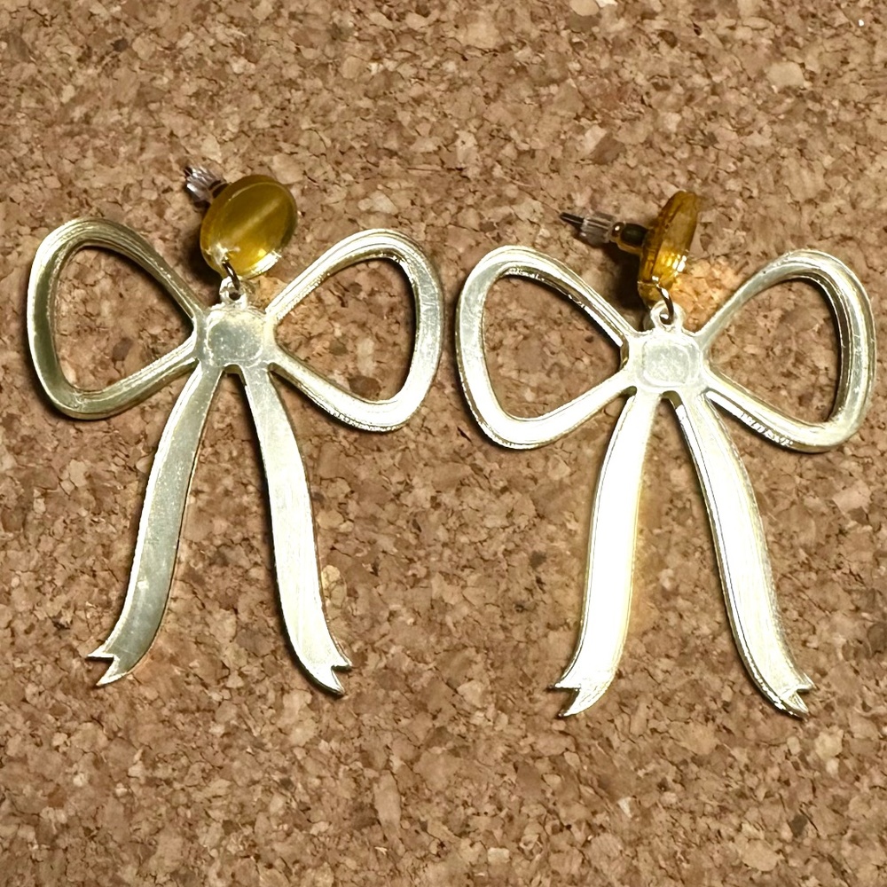 Bow Mirror Earrings